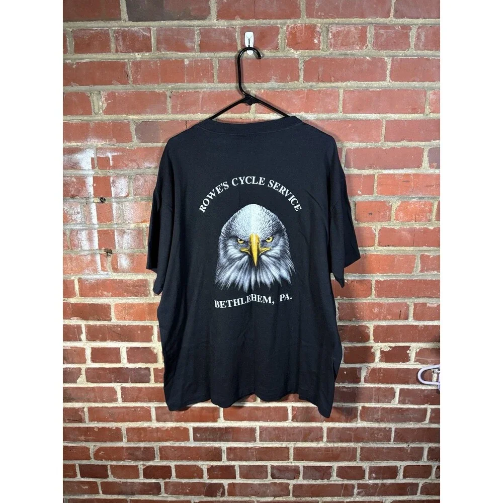 Vintage 90s Motorcycle Biker Shirt Show Down Winner Takes All USA Made Adult XL
